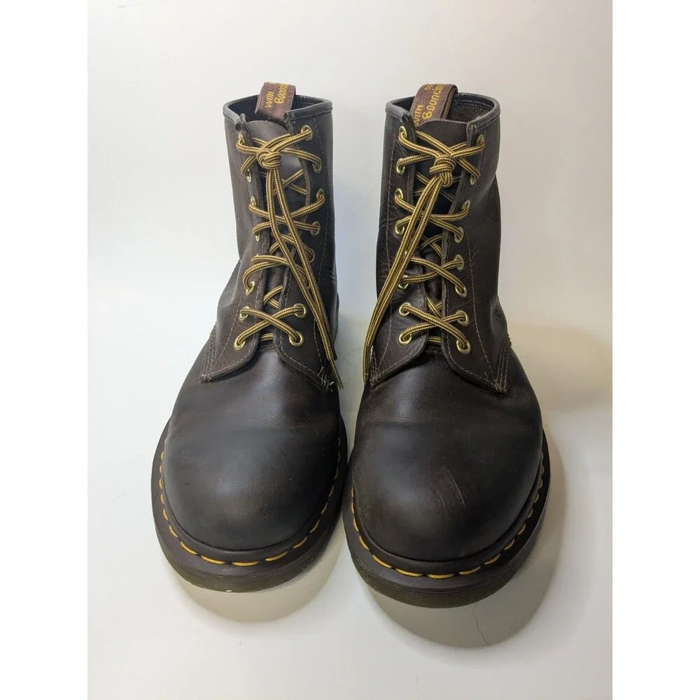Dr. Martens 1460 Crazy Horse Leather Boots Brown Men's US 11 UK 10 EU 45 AirWair